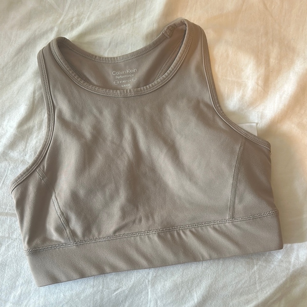Calvin Klein Taupe Sports Bra